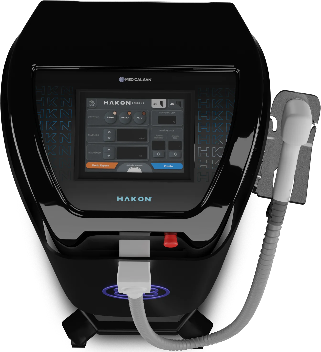 equipamento de epilação a laser da medical san, hakon, com tecnologia 4d