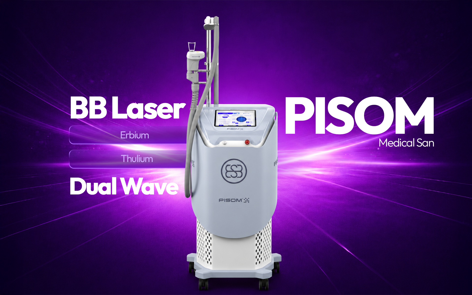 equipamento pisom bb laser dual wave erbium thulium medical san